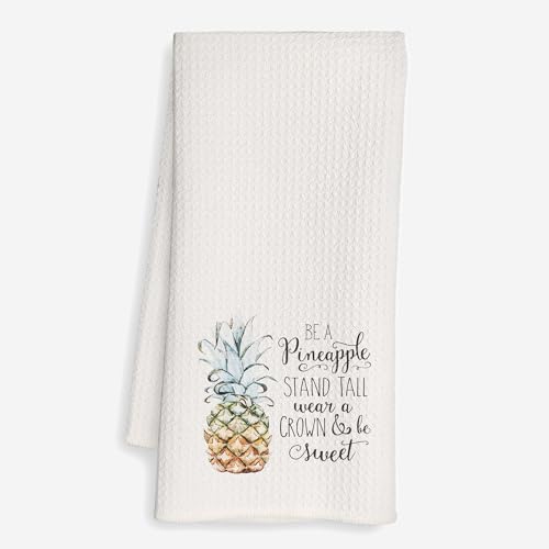 Mancheng-Zi 931MCZ-MJ Inspirational Pineapple Kitchen Towels, Pineapple Dish Towels cover
