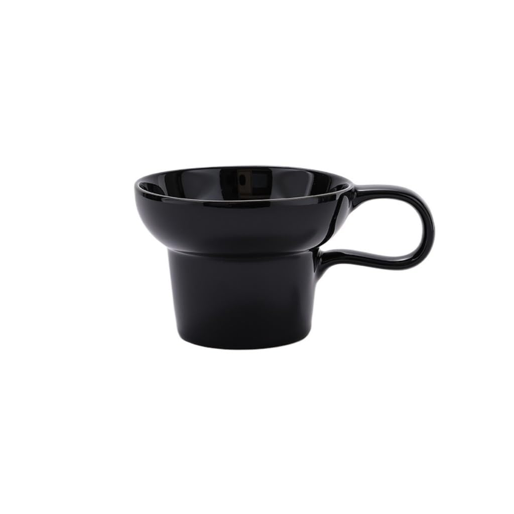 ENGENDER Tazas Cafe Taza De Café De Cerámica, Taza De Desayuno, Taza De Leche Sencilla, Uso Doméstico Mug Cups(D)