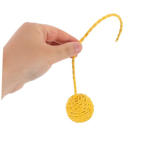 Bola de Rascador para Gatos 5 piezas con Cola de Cuerda de Sisal miniatura 3