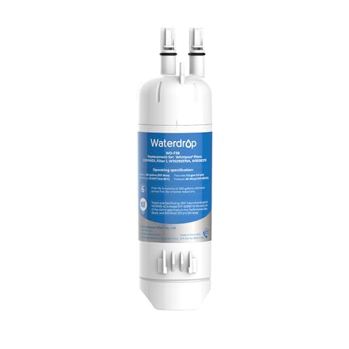 Image of Waterdrop EDR1RXD1 Replacement for Everydrop Filter 1, Whirlpool W10295370A, EDR1RXD1B, P8RFWB2L, P4RFWB, WD-F38, Kenmore 46-9081, 46-9930 Refrigerator Water Filter