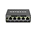 NETGEAR GS305E Managed Switch 5 Port Gigabit Ethernet LAN Switch Plus (Plug-and-Play, Netzwerk Switch Managed, IGMP Snooping, QoS, VLAN, lüfterlos, Robustes Metallgehäuse), Schwarz