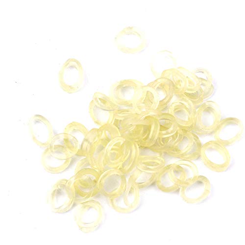 blue-ther 50 Pcs Rubber Bands Magic Accessories for Folding Coins Key Bite Coin Magic Tricks Magician Props