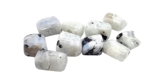 Intensifica i sentimenti ALCHIMIA- Pietre burattate cm.2-3 cristalloterapia Pietra di luna Labradorite bianca 1 pezzo