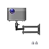 suptek MA1330YTPRO – Soporte de pared plegable universal para proyectores, compatible con tornillos M4 y M6 de 1/4 de pulgada, diseño resistente y que ahorra espacio, negro, MA1330YTPRO
