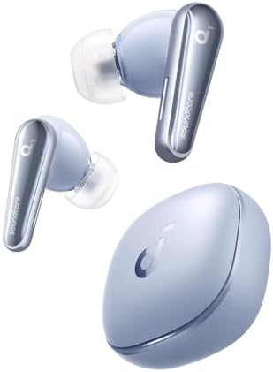 （00:30時点） Anker Soundcore Liberty 4（ワイヤレスイヤホン Bluetooth 5.3）【完全ワイヤレスイヤホン/ウルトラノイズキャンセリング 2.0 / 3Dオーディオ / ワイヤレス充電/マルチポイント接続/外音取り込み / 最大28時間再生 / ハイレゾ / IPX4防水規格 / ヘルスモニタリング/PSE技術基準適合】スカイブルー