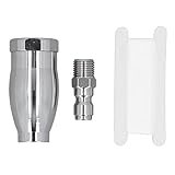 Druckunterbrecher -Turbusdüse, Drehdruckscheibe -Düsen -Druck -Waschmaschinenzubehör, 3600psi 1/4in Schnellanschluss -Messing für Heißes und Kaltes Wasser