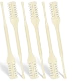 Atoymut 6Pcs Manual Nose Hair Trimmer, 2026 Upgraded Nasal Hair Cutter, 360° Rotating Double-Sided Blade Nostril Hair Remover, Portable Travel Home Daily Use Essentials with Ear Pick for Men & Women