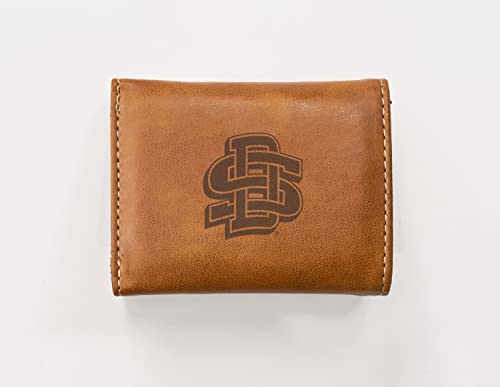 Image of Rico Industries NCAA Laser Engraved Tri-Fold Wallet, Brown