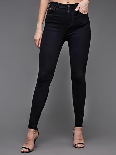 Image of Miss Chase Women's Skinny High Rise Cropped Stretchable Denim Jeans