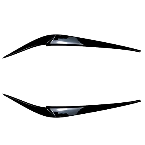 Headlight Eyebrow Eyelid Cover Headlamp Eyebrow For 2018-22 BMW X3 X4 G01 G02 Glossy Black 2PCS Front Lamp Eyelids Headlight Eye Lid Covers