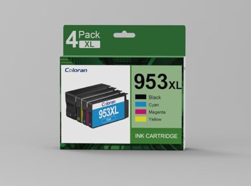 4-Pack 953XL Alta Resa Cartucce Compatibile per HP...