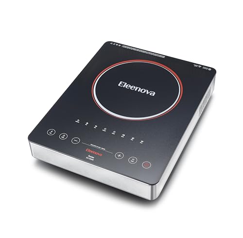 Image of Eleenova Infrared Cooktop Fusion with SS Grill Rack, 2000W, Touch Controls, Compatible with All Flat-Bottom Cookware