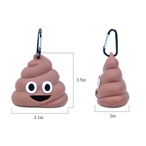 J-ouuo Dog Poop Bag Holder Cute Poop Garbage Bag Separator Portable Disposable Bag Dispenser for Pet Dog Waste Bags - Image 2