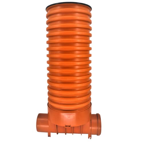 Megaastore Schacht Kontrollschacht Revisionsschacht DN 315/160 Rohr 85cm Schachtdeckel voll, Wasserdicht - Rohr - Komplett SET Cover