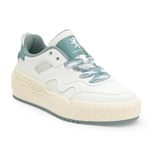 Image of Red Tape Casual Sneaker Shoes for Women | Sophisticated Rounded Front, Aerated Mesh Design & Pampering Cushioned Comfort White /Green