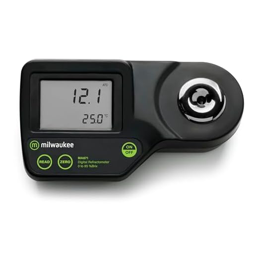 MILWAUKEE'S Instruments MA871 Digital Brix Refractometer, Range 0-85%