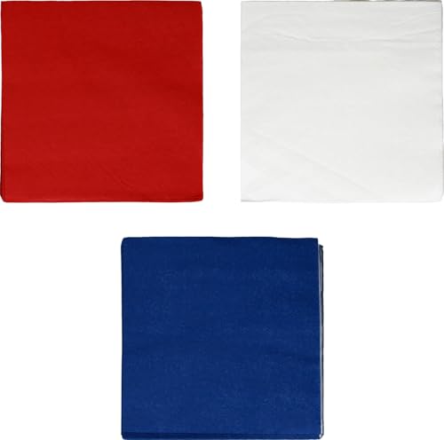 Servilletas de cóctel de 2 capas rojas blancas y azules servilletas de papel americanas de 150 uds
