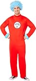 InSpirit Designs Dr. Seuss Adult Thing 1 and Thing 2 Jumpsuit Costume | Officially Licensed | Adult Costumes | Couple costume | Patches, M