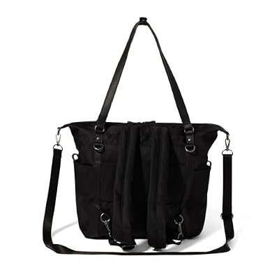 Baggallini, Womens, Nolita Small Convertible Backpack, Black Twill, One Size