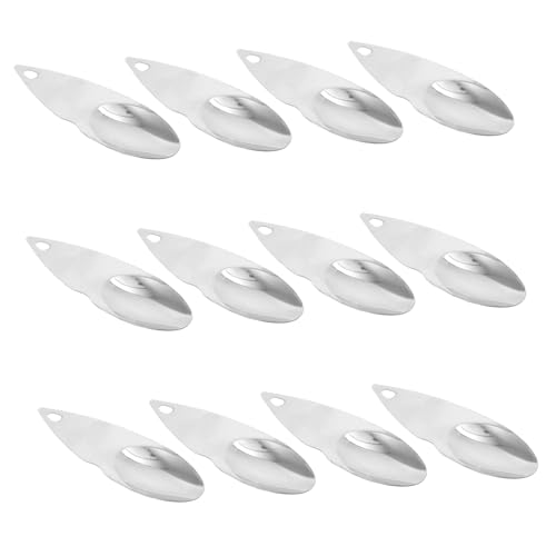 AUTSUPPL 12 pezzi Cucchiai Kiwi in Acciaio Ergonomico per Scavare Facilmente la Manico Confortevole Utensili Cucina Riutilizzabili e Facili da Pulire
