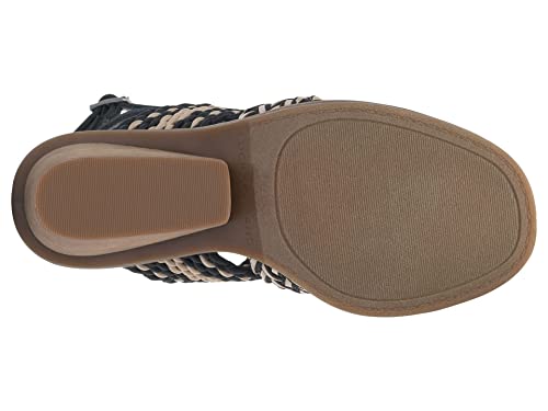 Lucky Brand Women's Lissie Braided High Heel Sandal Heeled, Black Multi, 12 #TOP2
