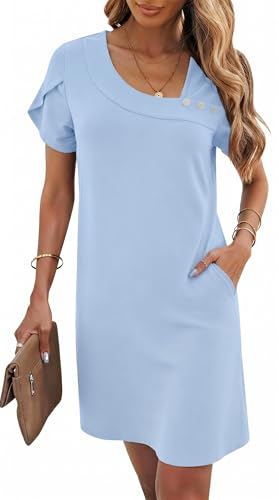 Image of Valiamcep Women's 2026 Summer Sleeveless Mini Dress Casual Square Neck Slim Fit Cocktail Party Short Dresses