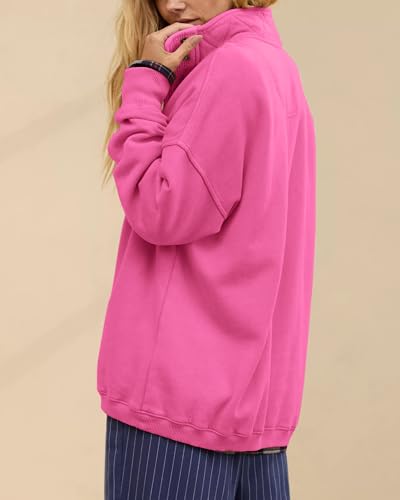 Image of Gacaky Sweatshirt for Women Oversized Casual Long Sleeve Button Henley Neck Pullover Tops Fashion Outfits Clothes