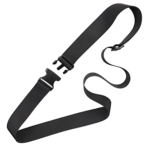 Image of MAGARROW 1.5-Inch Luggage Straps Buckle Packing Strap Adjustable Belts Suitcase Secure Accessory for Travel (Black, 1.5'' x 78 inch)
