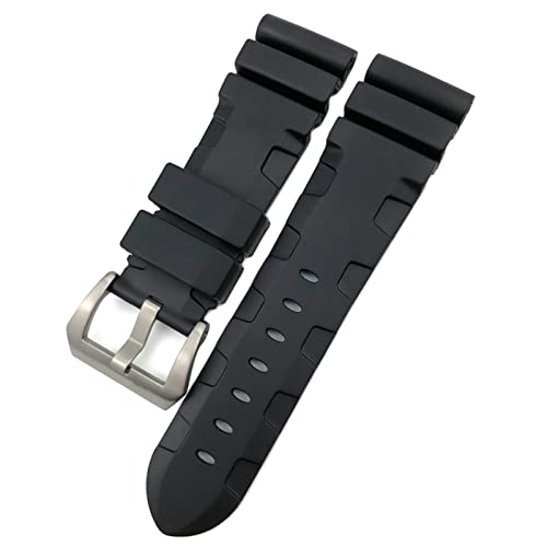 Bracelet de montre en caoutchouc 22mm 24mm 26mm silicone étanche PAM