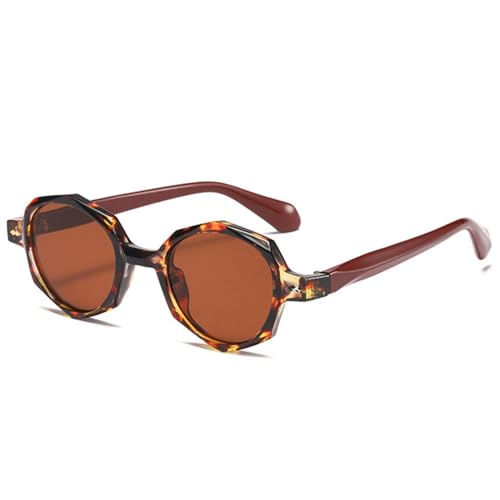 Lunettes de soleil ovales rétro rivets pour femme et homme style punk y2k