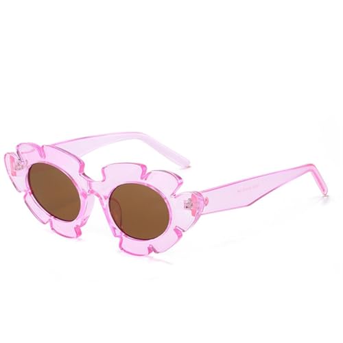 Lunettes de soleil à fleurs pour femmes légères contre l'éblouissement