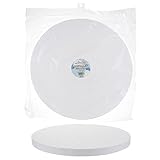 Mega Crafts 1 White Poly Craft Foam 16 Inch Disc, Durable, Solid Polystyrene Discs for Arts & Crafts, Ornaments, School Projects, Knitting & Party Favors, Great for Kids, Teachers & Artists