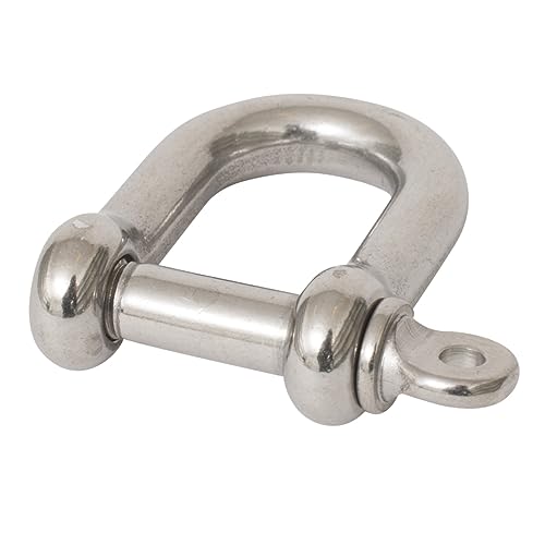 Preisvergleich Produktbild Windhager D-Schäkel, Rundschäkel, Schälel, Zubehör Sonnensegel, Halteöse, Befestigung für Sonnenschutz, Verbindungs-Schäkel, aus Edelstahl