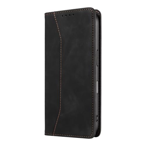 Étui portefeuille iPhone 17 Pro Max noir avec béquille intégrée