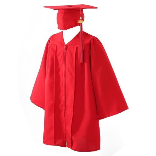 Toga de graduación preescolar y birrete con borla para el gran día de tus pequeños