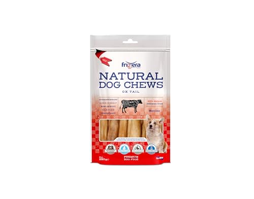 Frigera Ochsenschwanz 250g – Natürliche, Proteinreiche Leckerlis für Hunde, Hochwertige Hundesnacks ohne Zusatzstoffe