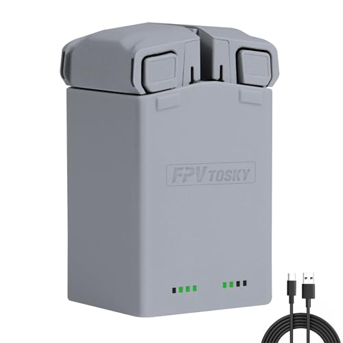 FPVtosky Chargeur de Batterie pour DJI Mini 5 Pro/4 Pro/ 3/3 Pro Accessoires, hub de Charge de Batterie, Station de Charge de Batterie parallèle（Batterie Non Incluse） (Gris foncé)