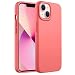 JETech Silikon Hülle für iPhone 13 6,1 Zoll, Ganzkörperschutz handyhülle mit Seidig-Weicher Berühren, Stoßfeste Hülle mit Mikrofaser-Futter (Rosa Pomelo)