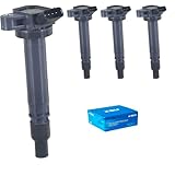 Ignition coil pack Compatible with Toyota Matrix 1.8L L4 2003-2006 Engine 2ZZGE