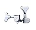 Guyker Guitar Bass Tuners (2R + 2L) - 1:17 Ratio Headstock Sealed Tuning Key Pegs Machine Head Replacement for Electric Jazz Bass or Precision Instruments - Chrome