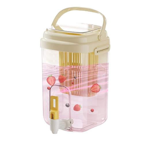 Distributore di Bevande Ghiacciate | Contenitore Di Grande Capacità Con Rubinetto | Fontana Di Bevande per Campeggio ed Eventi | per Viaggi Escursionismo Picnic Cocktail Succo