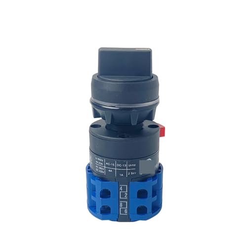 Selector giratorio LW26-20S de 4 polos para conmutación de 20A 5