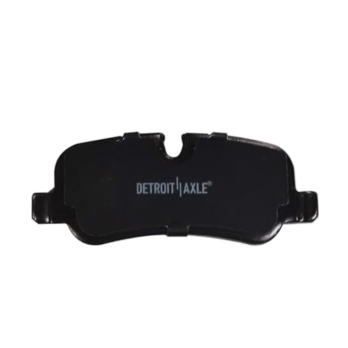 Image of Detroit Axle - Rear Brake Pads for 2005-2009 Land Rover LR3, 2010-2016 LR4, 2006-2012 Range Rover, 2006-2013 Range Rover Sport, Ceramic Brake Pads w /Hardware Replacement