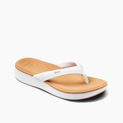 Reef Cushion Cloud, Chanclas Mujer, Blanco Tostado, 37.5 EU