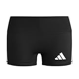 adidas Women's Volleyball 3-Stripes 4 Inches Tights, Black, M 4 inch