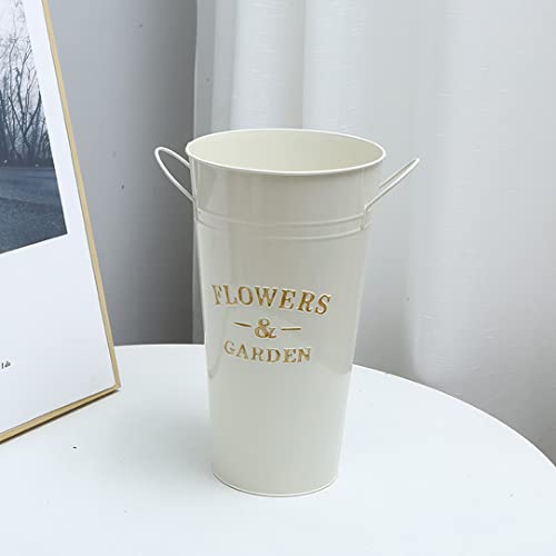 Pots de fleurs en métal forgé haut de gamme style rétro 35cm