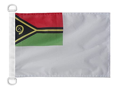 AZ FLAG - Vanuatu Naval Ensign Nautical Flag - 18'' x 12'' - For Outdoor and Boat - Vanuatu War Banner Knitted Polyester with Two Plastic Rings - Vivid Colors - 12x18 in - 45x30 Cm — image 1