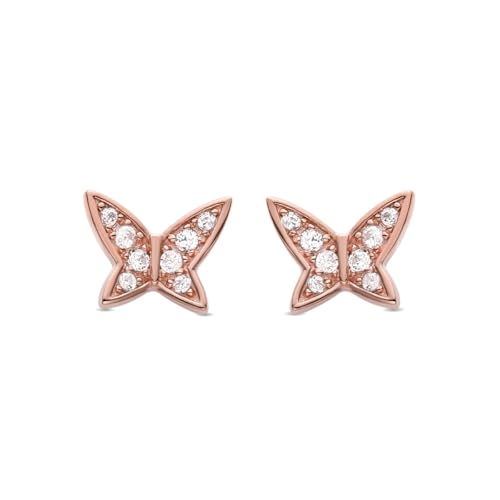 Pendientes para niña en plata 925 mariposa para comunión y diario
