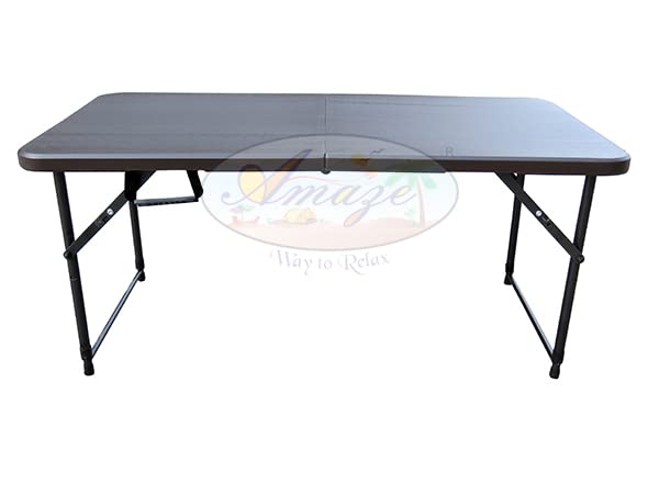 Image of AMAZE' Folding Garden Restaurant Food Parlor Ice Cream Parlor Cafeteria Farm House Canteen Catering Home Household Dining Table (Style 15)