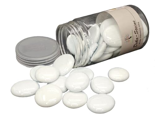 Piedras de cristal blanco para acuario y jarrón decorativo con diámetro de 3,2 cm